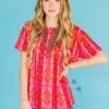 Strawberry Aztec Top 1 Strawberry Aztec Top -Fashion Clothing 2Flystrawberrywines85