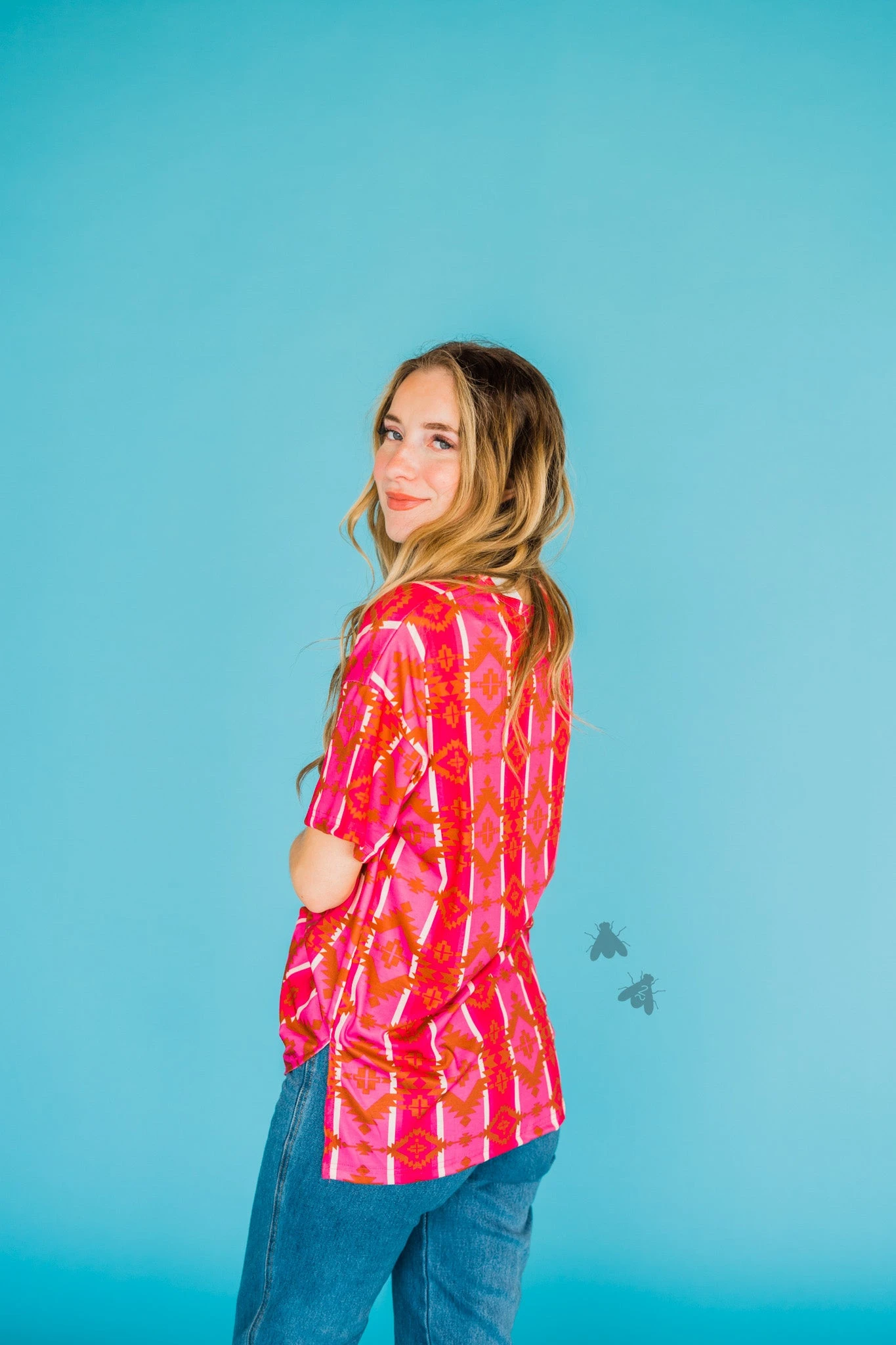 Strawberry Aztec Top 4 Strawberry Aztec Top - Image 2