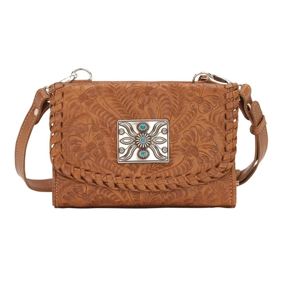 Texas Two Step Crossbody Wallet Natural Tan 3 Texas Two Step Crossbody Wallet Natural Tan