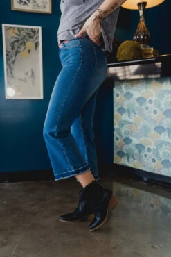 Dark Wash Wide Leg Capri Jeans Plus Size 8 Dark Wash Wide Leg Capri Jeans Plus Size -Fashion Clothing DSC00893 ukhg ew