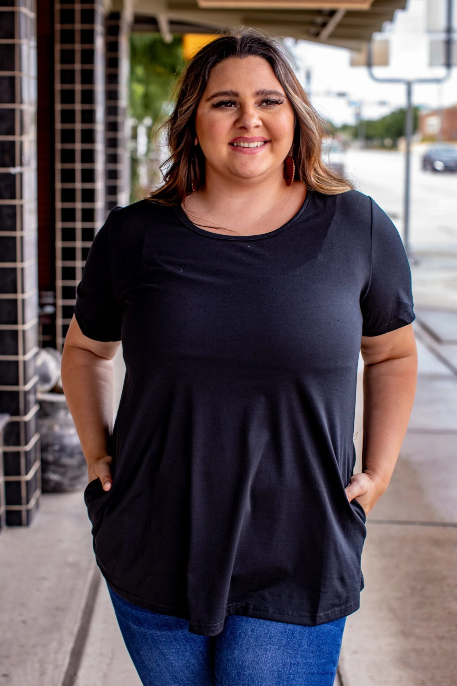 Essential Black Short Sleeve Top 6 Essential Black Short Sleeve Top - Image 4