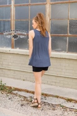 Go With The Flow Navy Tank 10 Go With The Flow Navy Tank -Fashion Clothing GoWithTheFlowNavy4