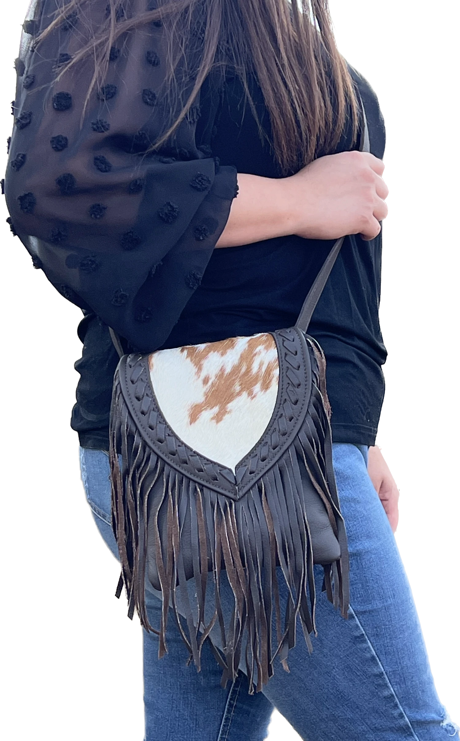 Fringed Cowgirl Flap Bag Crossbody 3 5 Fringed Cowgirl Flap Bag Crossbody 3 - Image 3