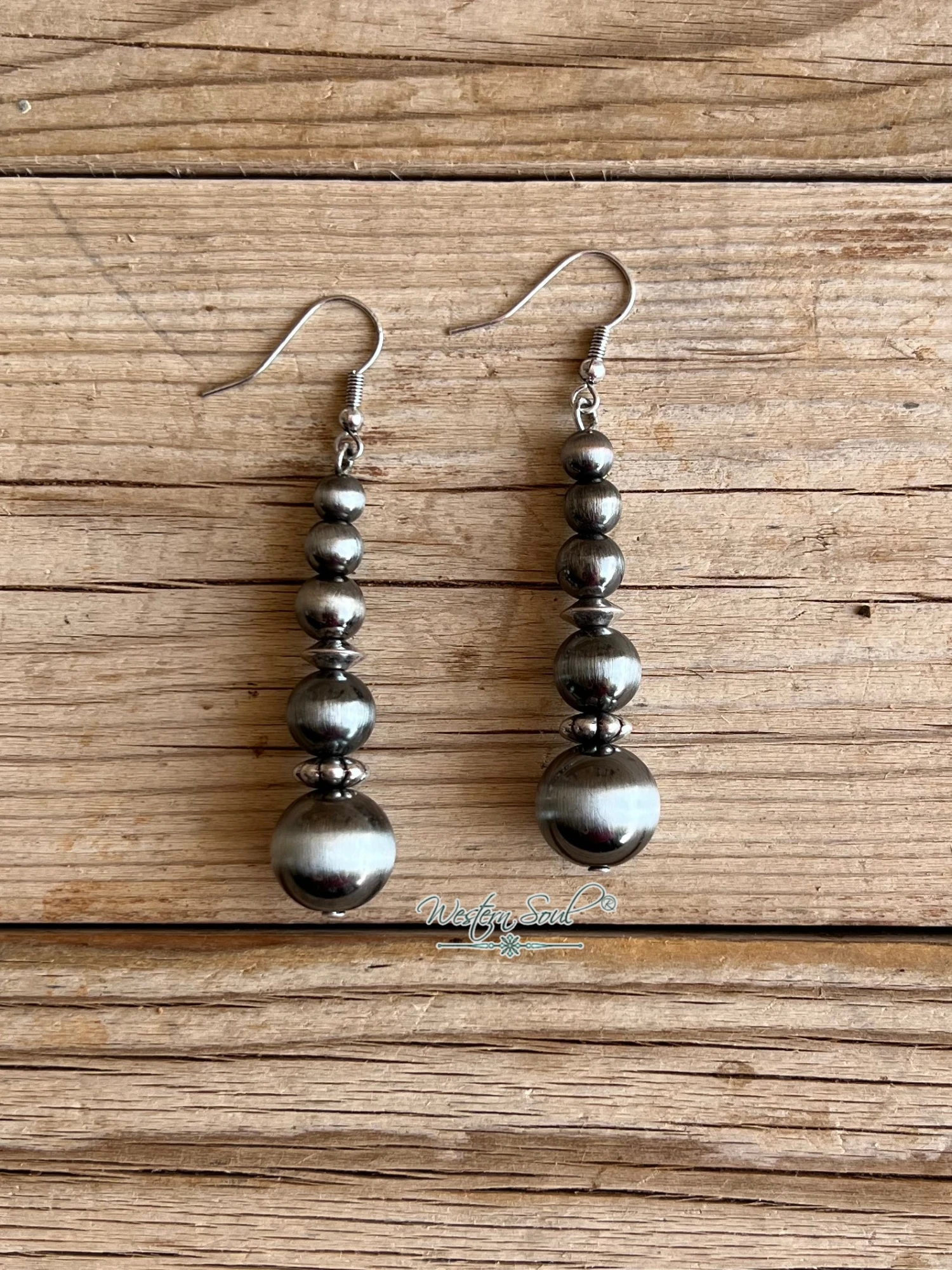 Navajo Style Dangle Earrings 4 Navajo Style Dangle Earrings - Image 2