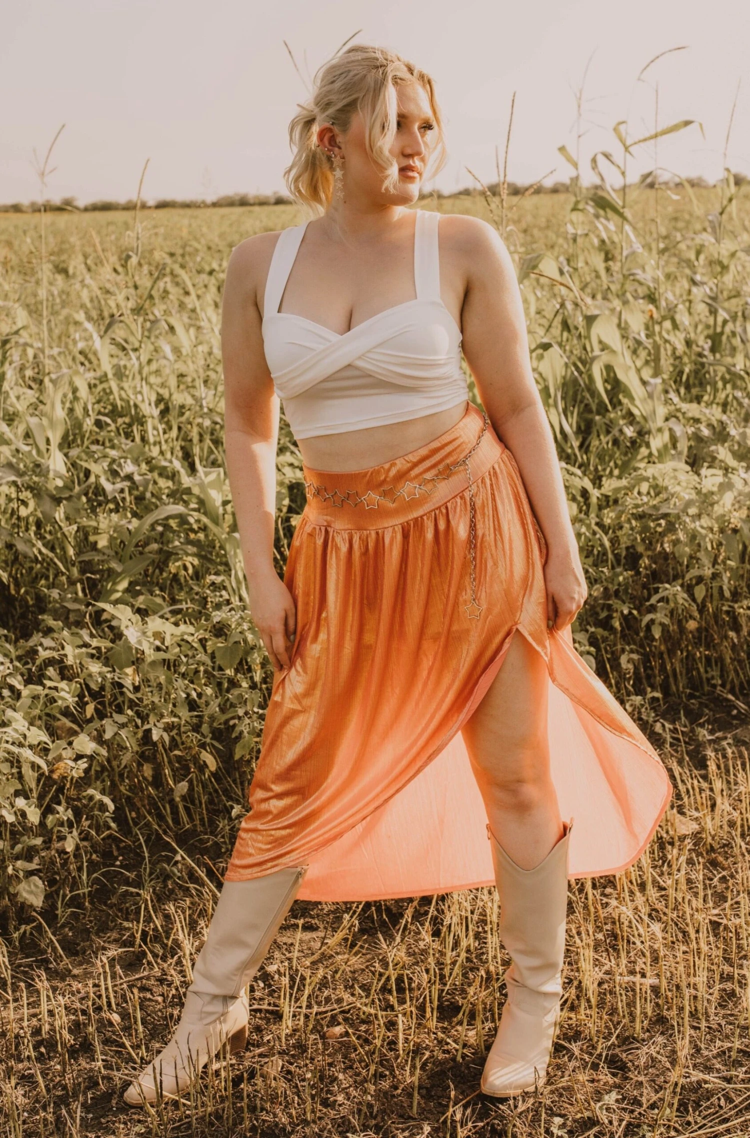 Peach Glow Skirt 4 Peach Glow Skirt - Image 2