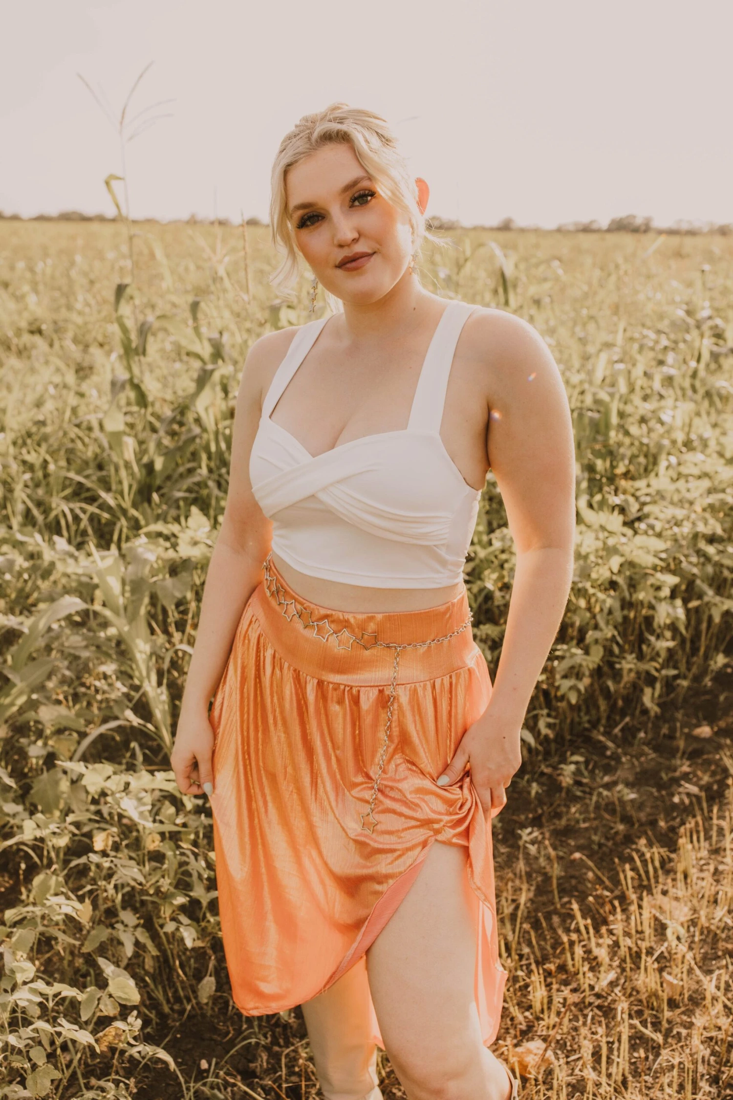 Peach Glow Skirt 5 Peach Glow Skirt - Image 3