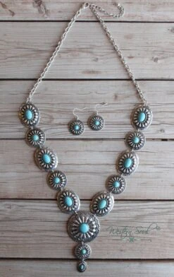Western Legend Concho Necklace Set