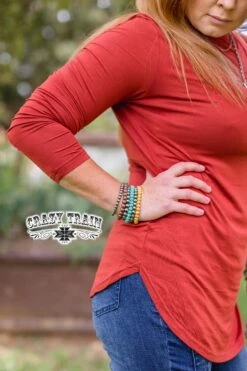 Pinedale Rust Long Sleeved Top 8 Pinedale Rust Long Sleeved Top -Fashion Clothing PinedaleBasicRust3 1