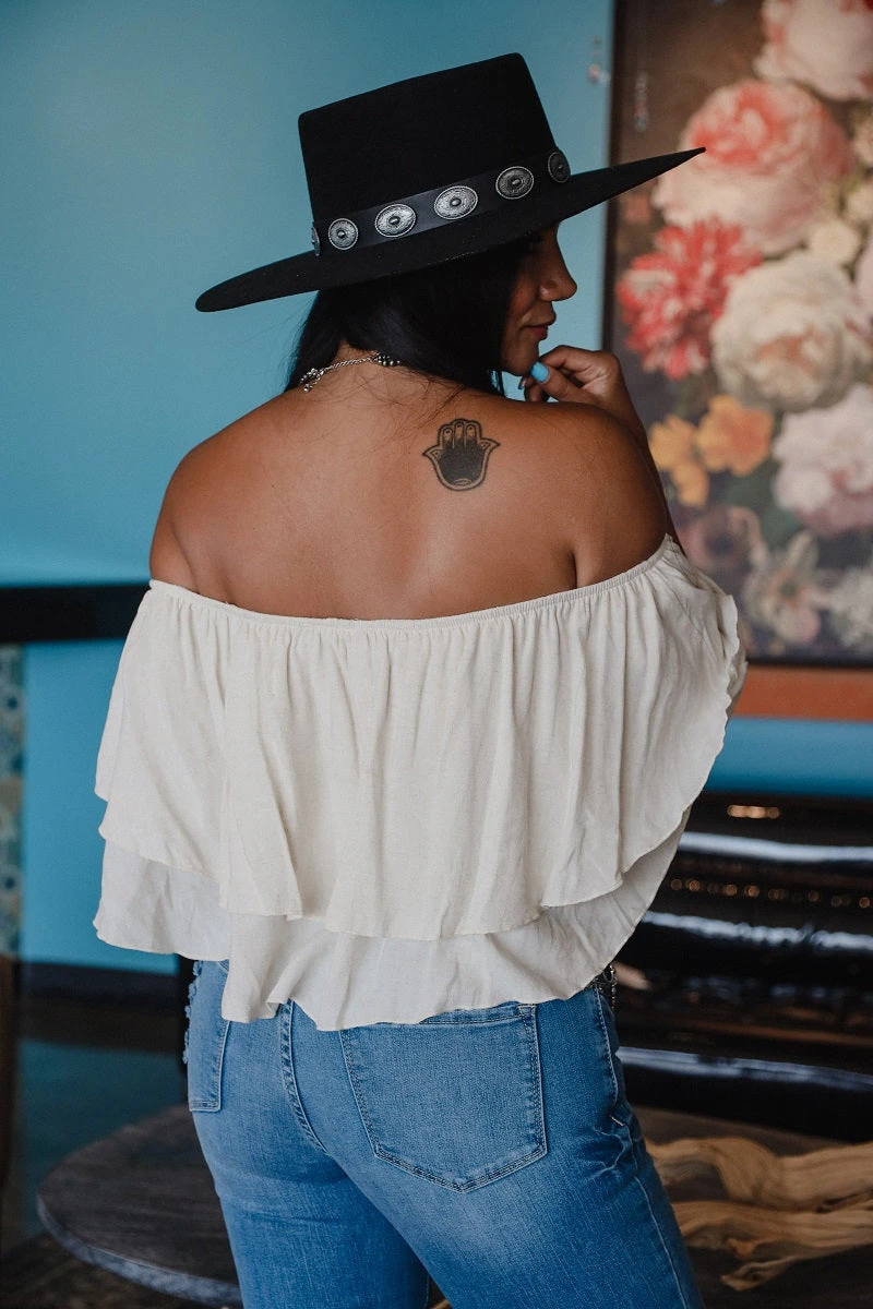 Layered Off Shoulder Ruffle Top 4 Layered Off Shoulder Ruffle Top - Image 2