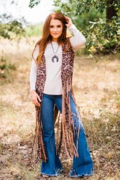 Leopard Fringe Duster