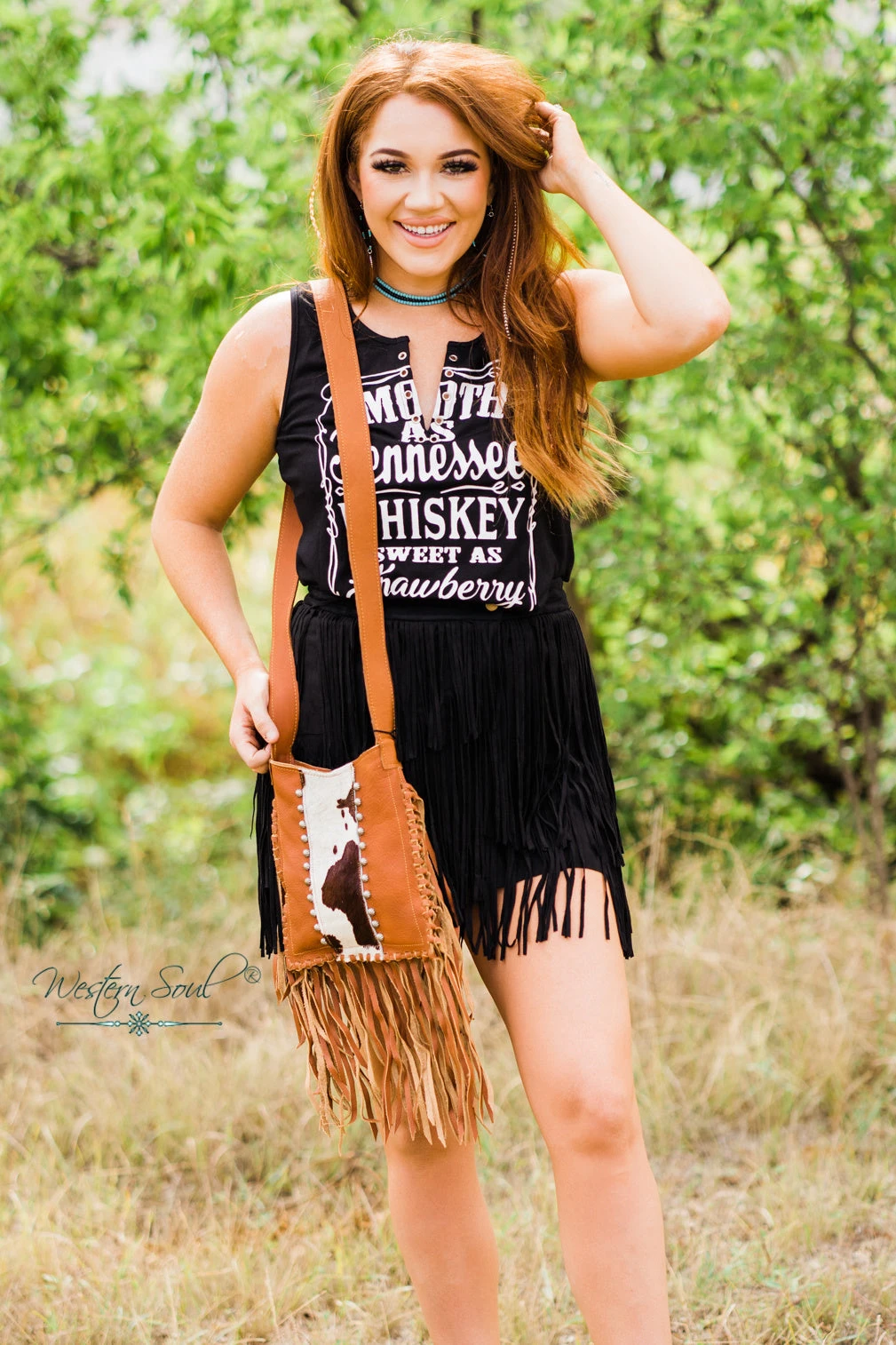 Fringed Cowgirl Messenger Crossbody 4 Fringed Cowgirl Messenger Crossbody - Image 2