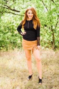 Side Fringe Mini Skirt -Fashion Clothing WesternSoul71