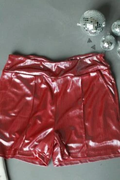 Shiney Short Red