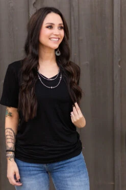 Sterling Simple Black Top