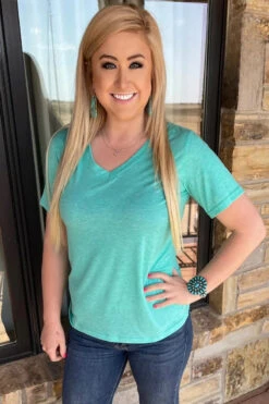Simple Sterling Turquoise Top